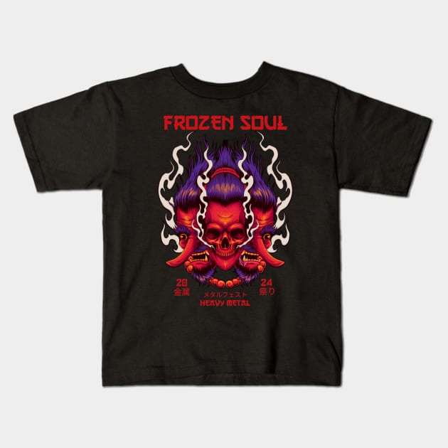 frozen soul Kids T-Shirt by enigma e.o